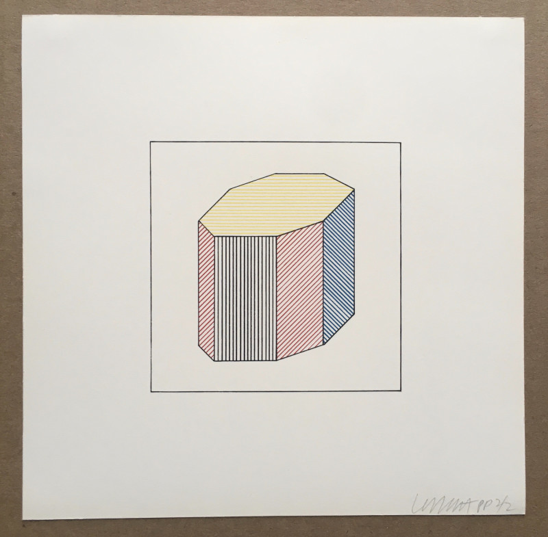 Sol Lewitt - Twelve Forms Derived From a Cube, Plate #43