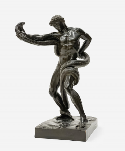 Image for Lot Frederic Leighton - An Athlete Wrestling a Python