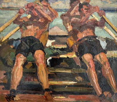Image for Lot Artist Unknown - Untitled (Rowers)