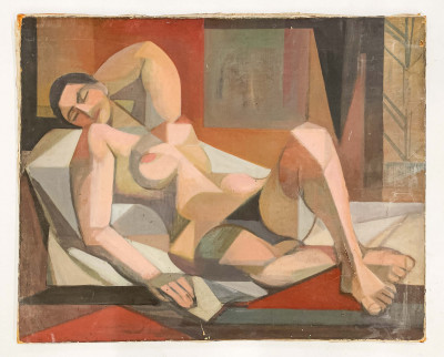 Leonard Alberts - Untitled (Reclining Nude)