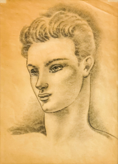 Image for Lot Jean Cocteau (attributed) - Untitled (Portrait of a Man)