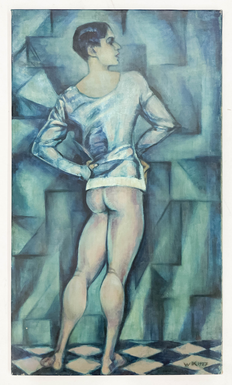 Artist Unknown - Untitled (Cubist Nude Youth)
