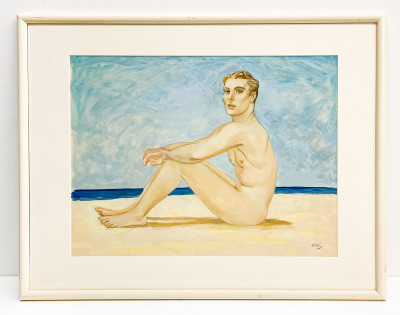 Emlen Etting - Untitled (Nude on Beach)