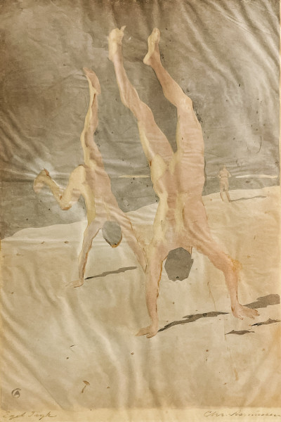 Image for Lot Christian Asmussen - Untitled (Nude Figures on Beach)