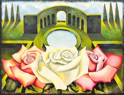 Image for Lot Lowell Nesbitt - Rose Garden