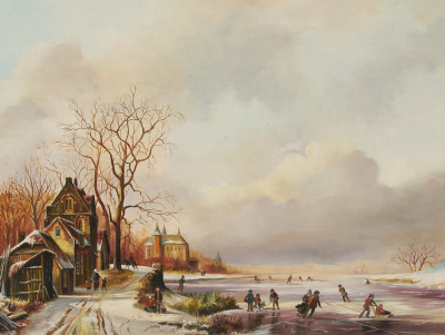Image for Lot Johann Hendrik Haanstra - Dutch Winter Skating