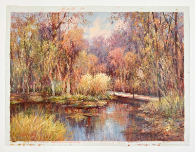 Sang M. Lee - Autumn Pond