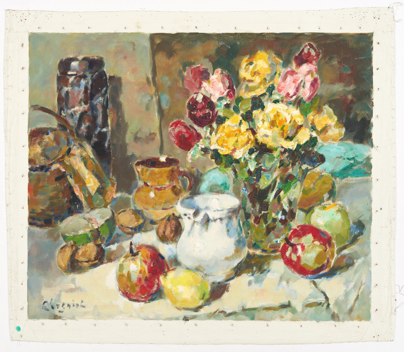 Alfred Chagniot - Still Life with Roses