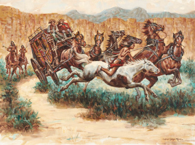Image for Lot Wendell Hall - Western Scene