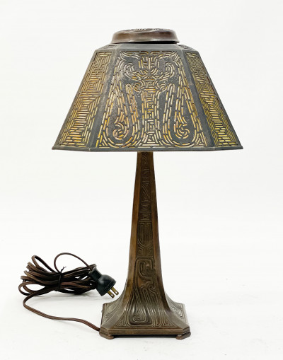 Tiffany Studios - Chinese Pattern Desk Lamp