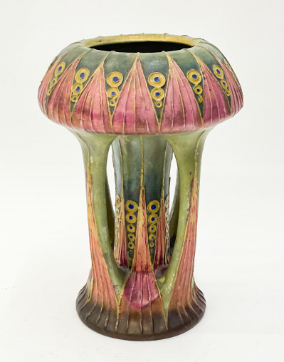 Amphora Turn-Teplitz Art Nouveau Pottery Vase