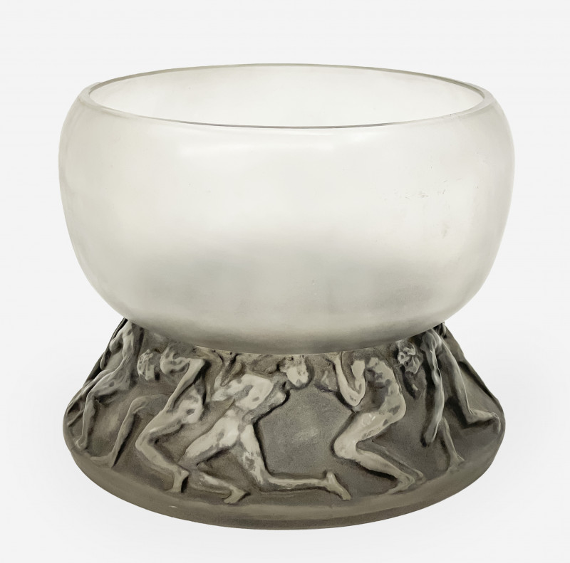 René Lalique 'Lutteurs' Vase