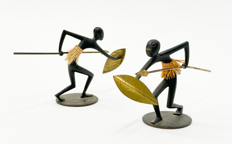 Werkstätte Hagenauer - Group of 5 Miniature Bronze Figures