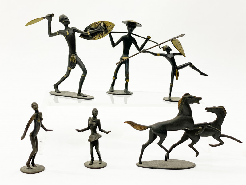 Richard Rohac - Group of 12 Miniature Bronze Figures