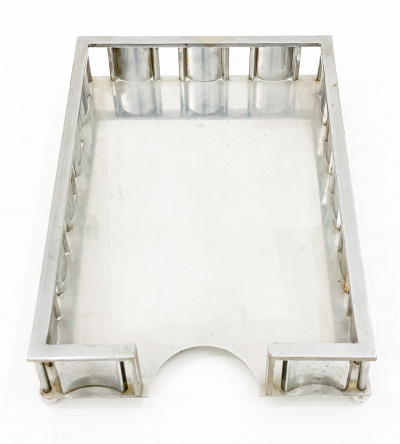 Aluminum Letter Tray in the style of Jacques Adnet