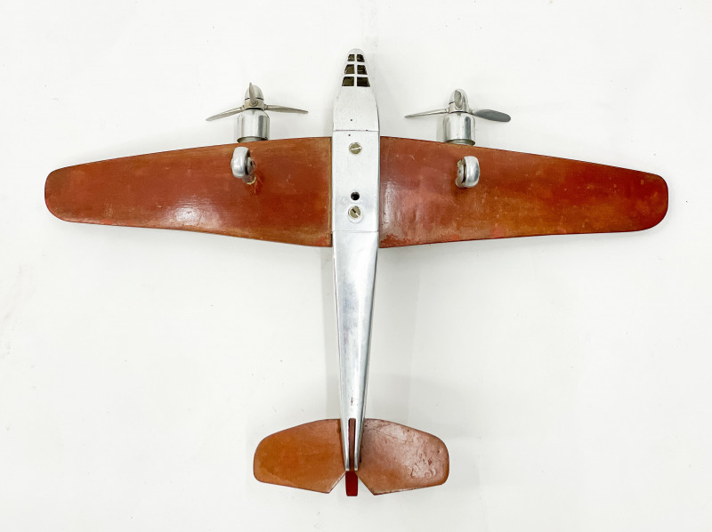 Aluminum & Wood Model of an Airplane