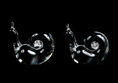 Image for Lot Steuben Glass - Two Snails