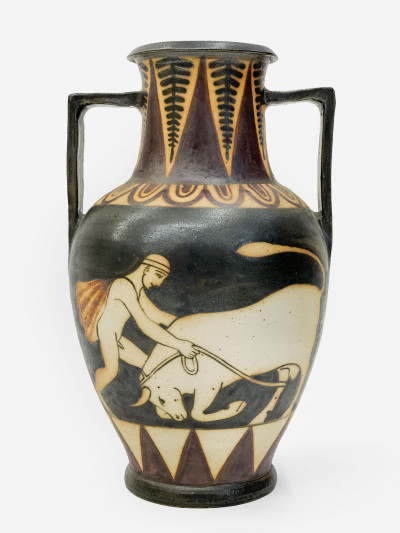 Image for Lot Étienne Vilotte & Poterie De Ciboure - Vase with Handles