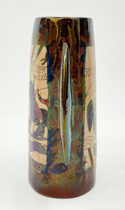 Louis-Etienne Desmant Large 'Bayeux Tapestry' Vase