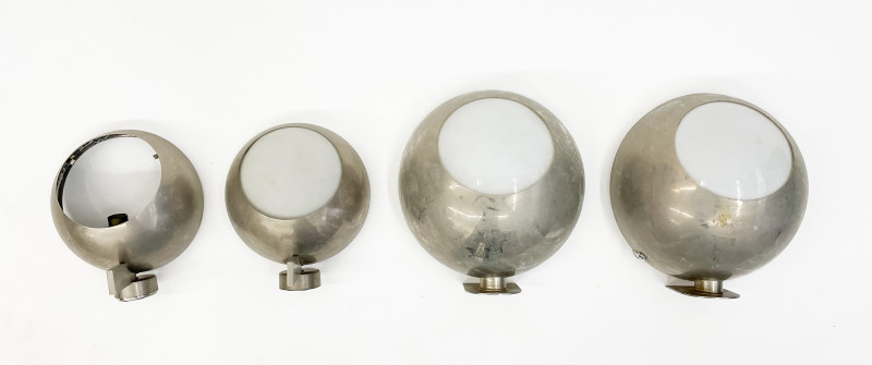 Group of 4 Art Deco Machine Age Wall Sconces