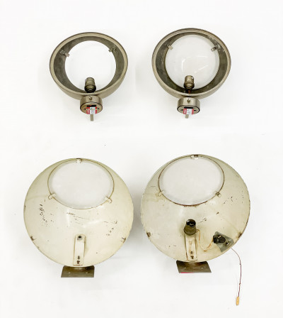 Group of 4 Art Deco Machine Age Wall Sconces