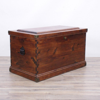 Image for Lot South American Cottage Cedar Blanket Chest, 19th C