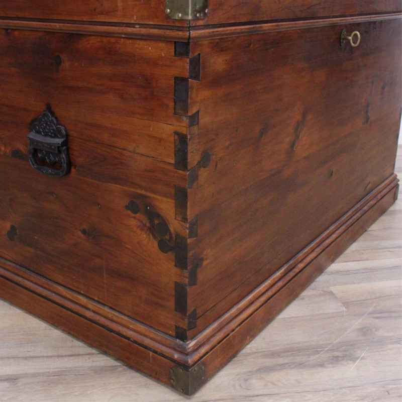 South American Cottage Cedar Blanket Chest, 19th C