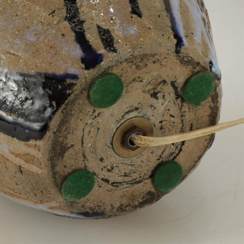 Majolica-Copper-Art Pottery Table Lamps