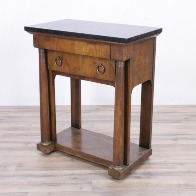 Image for Lot Baker Empire Style Cherry Side Table
