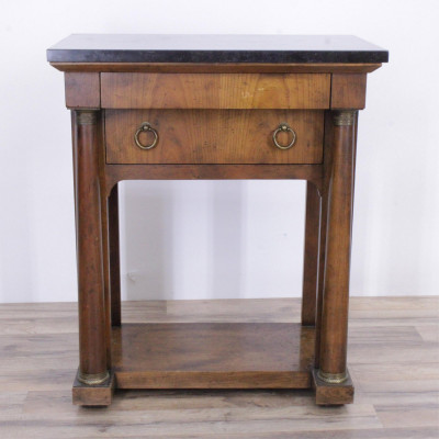 Baker Empire Style Cherry Side Table