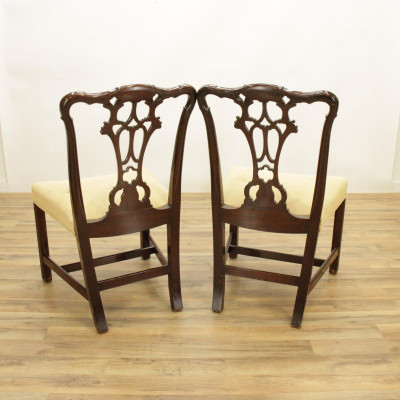 4 George III Style Mahogany Side Chairs