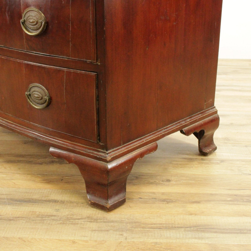 American Chippendale Bow Front Chest
