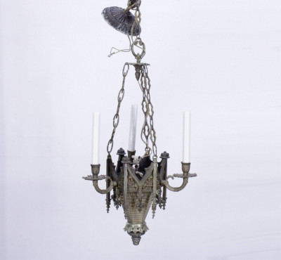 Gothic Revival Pendant Light by Loevsky
