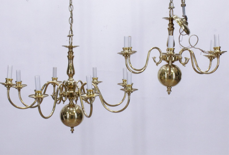 Two Baroque Style Chandeliers