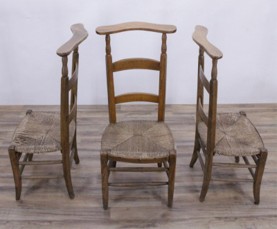 Set of 3 Welsh Style Oak Reading Chairs