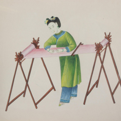 Group of 8 Framed Chinese Watercolors