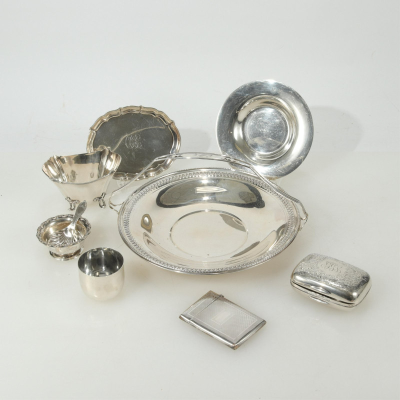 Collection of Sterling Silver Tabletop Items