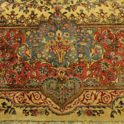 Tabriz Carpet, signed Akbar Tabrizchi 11-8 x 21-10