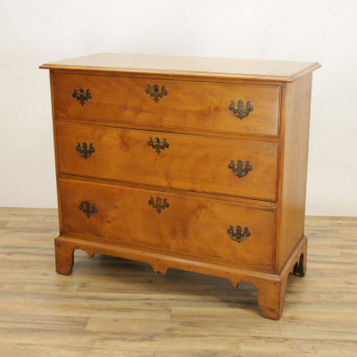 Image for Lot Chippendale Cherry Chest of Drawers