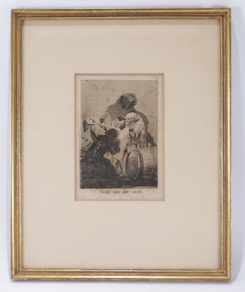 Francisco Goya, Nadie nos ha visto, etching