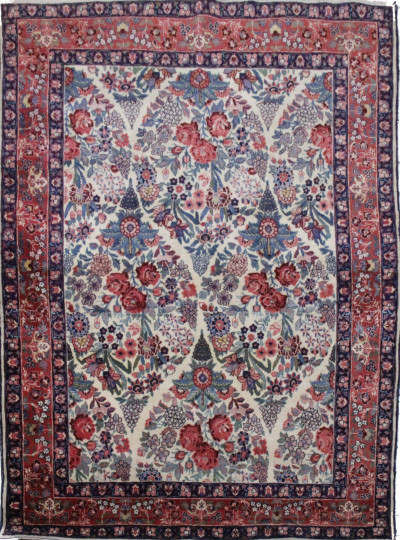 Persian Kashan Rug 4-6 x 6-2