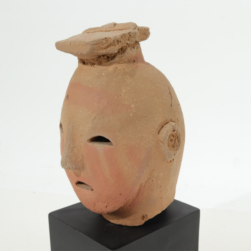Japanese Haniwa Ceramic Bust, poss Kofun Period