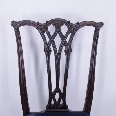 George III Style Mahogany Side Chairs