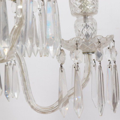Waterford Crystal Chandelier & Pair Wall Sconces