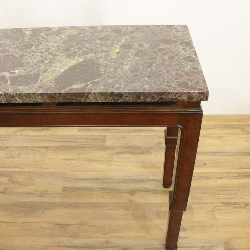 Chinese Style Mahogany Marble Top Altar Table
