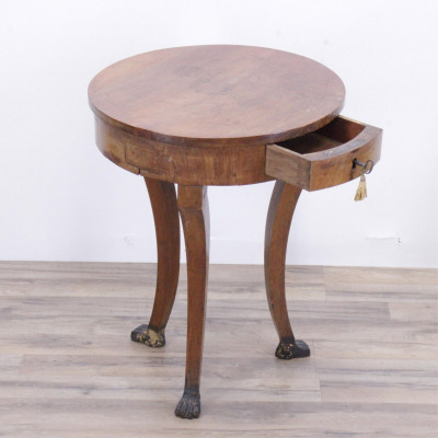 Biedermeier Fruitwood Side Table, Early 19th C.