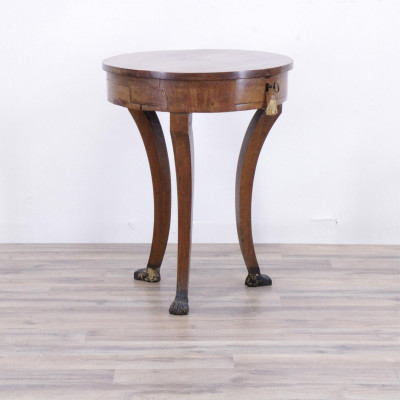 Image for Lot Biedermeier Fruitwood Side Table, Early 19th C.