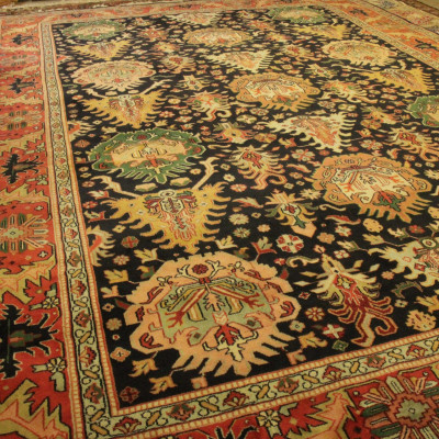 Vintage Caucasian Style Carpet 10x13