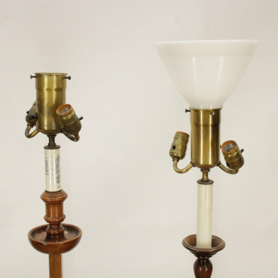 2 Colonial Style Floor Lamps, Chas Deacon