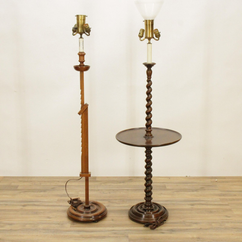 2 Colonial Style Floor Lamps, Chas Deacon